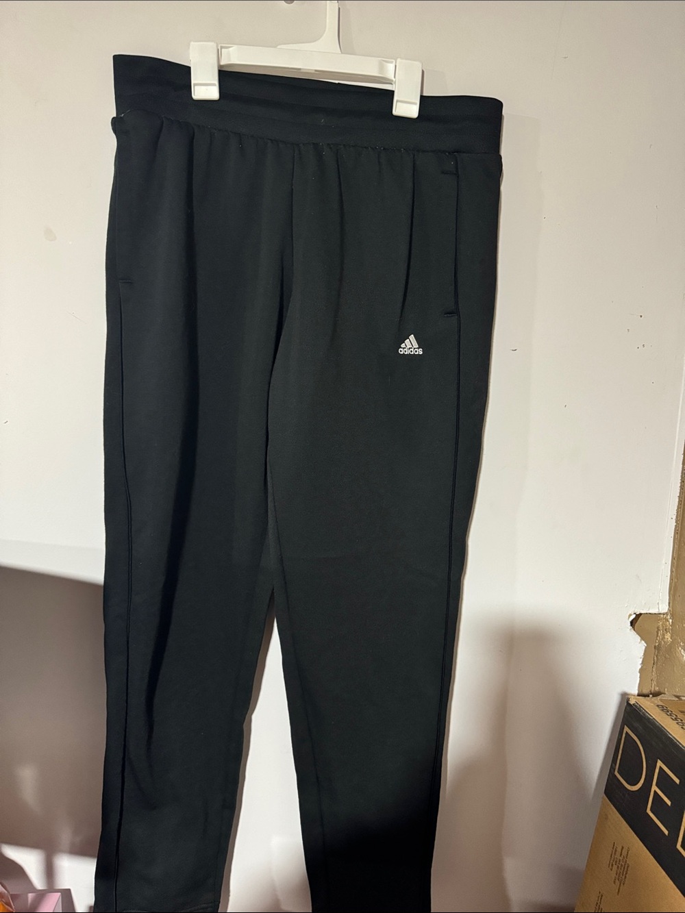 adidas Black Kids Joggers with Small Logo